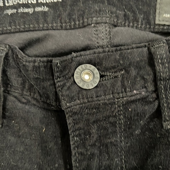 AG ADRIANO GOLDSCHMIED The legging ankle black fine corduroy skinny jeans sz 27 - Picture 6 of 9